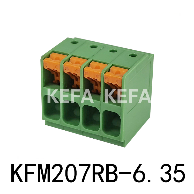 KF207RB-6.35  Spring type terminal block